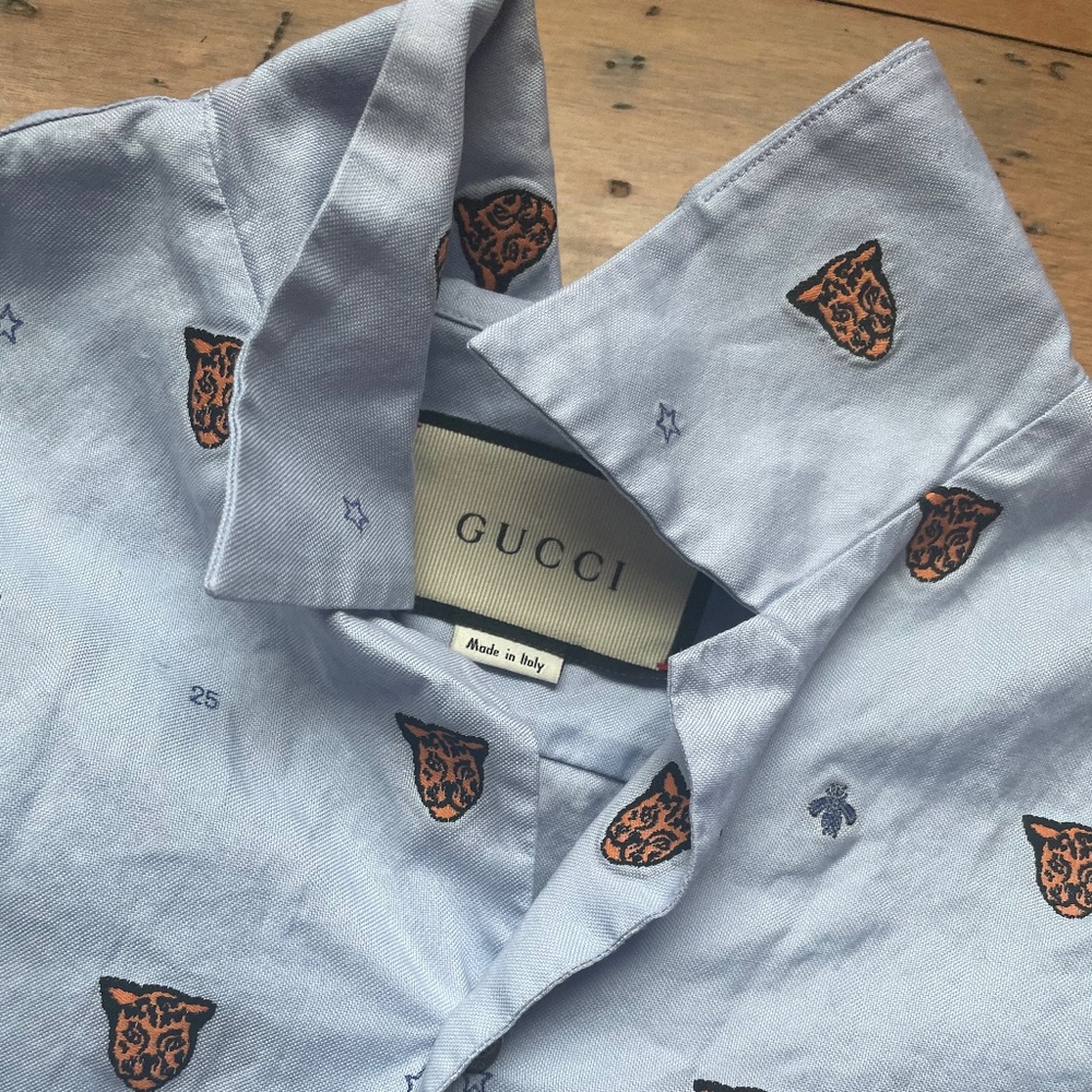 Gucci tiger button up